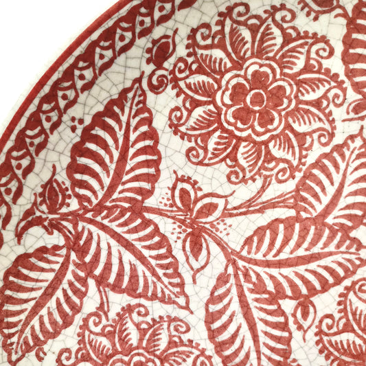 craquelé decorated platter