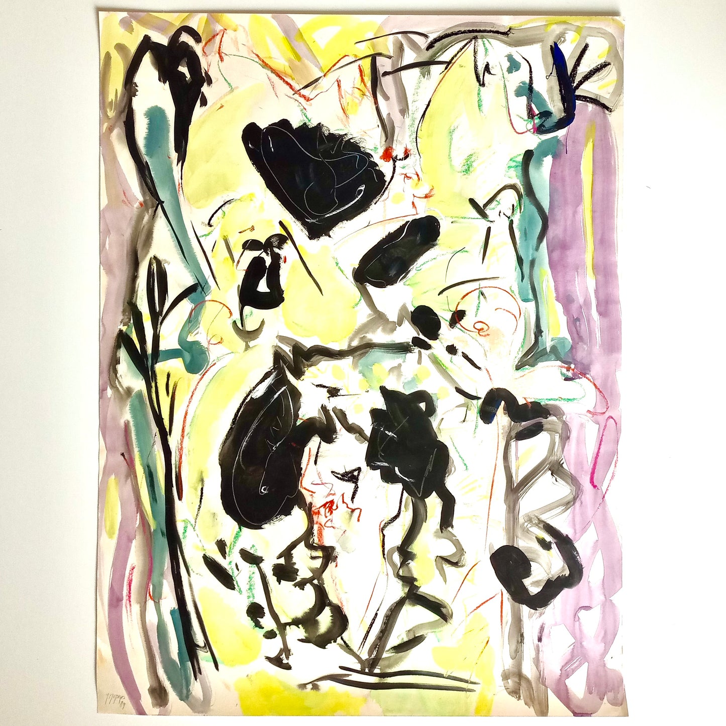 abstract aquarelle painting
