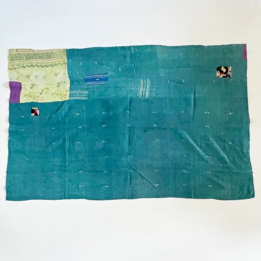 purple striped kantha