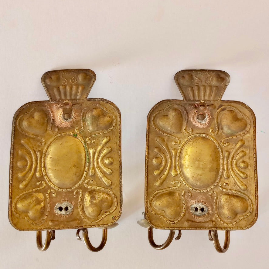 Dutch brass sconces