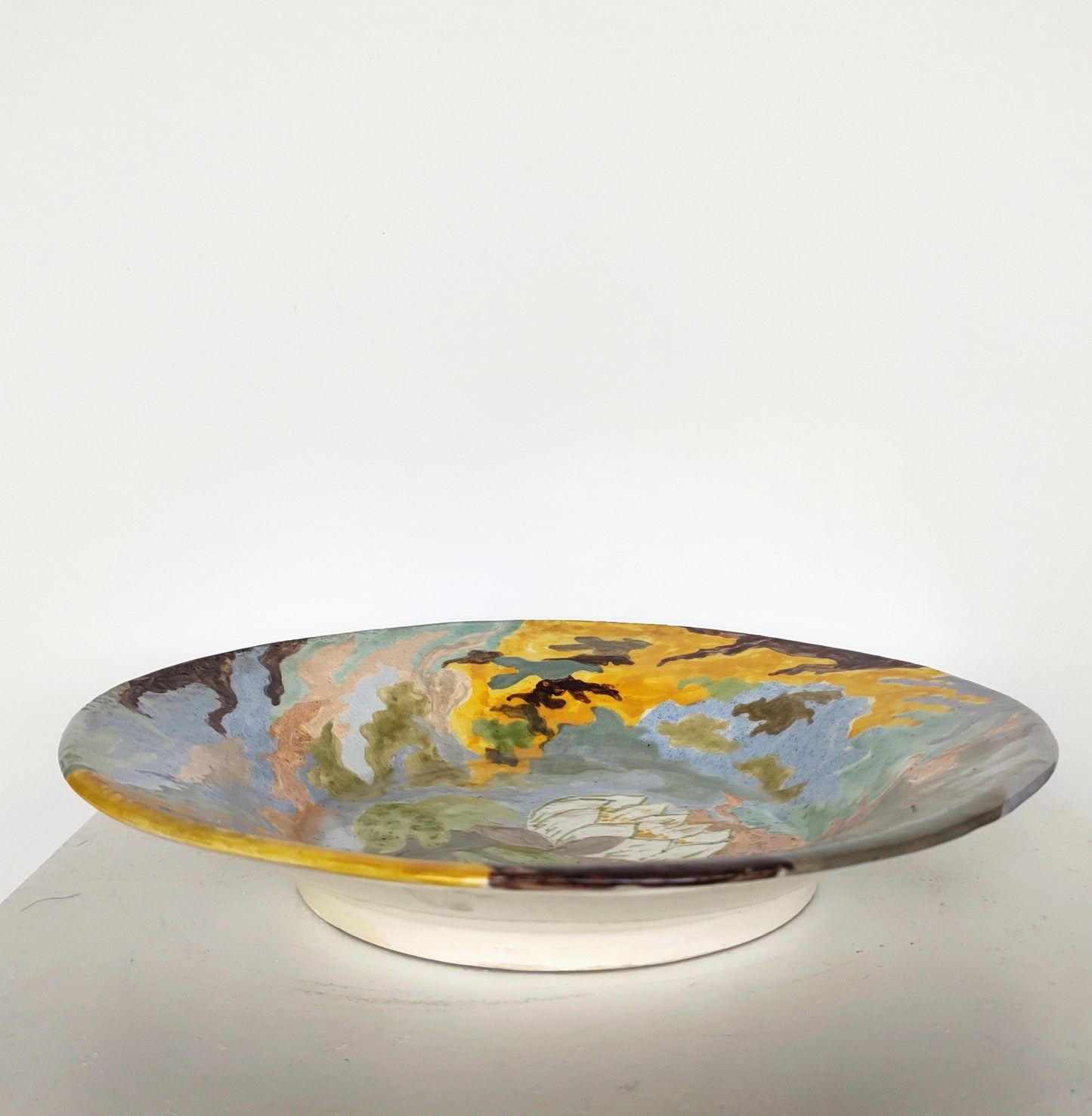 Lotus ceramic platter
