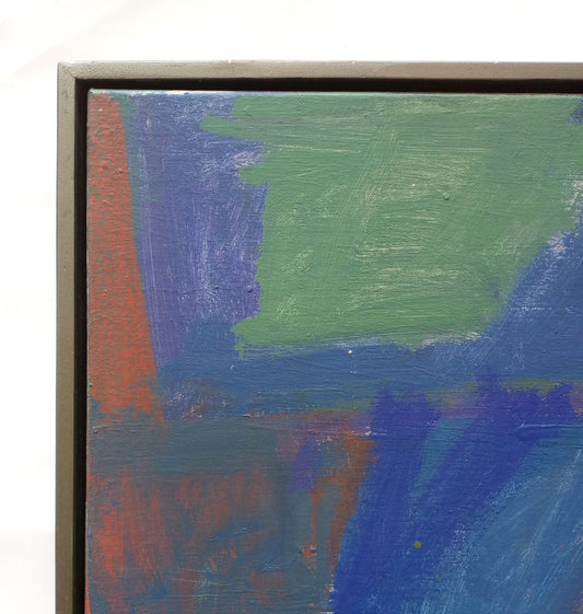 “Faded Blues”, acrylic painting on canvas