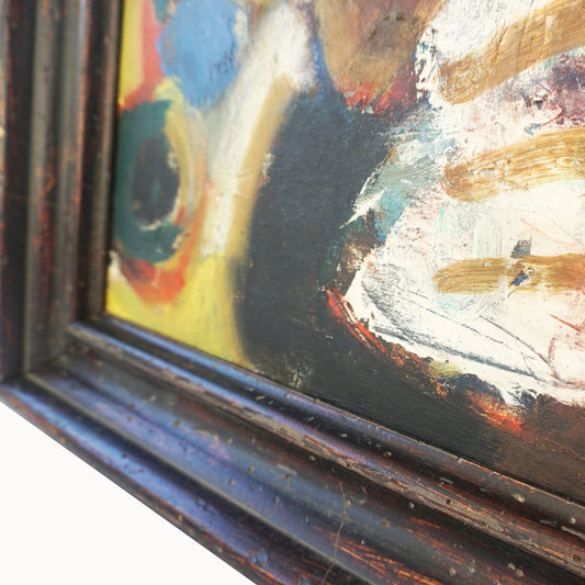 mid-century oil painting