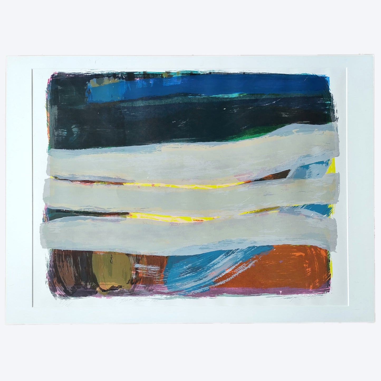 large colorful lithograph