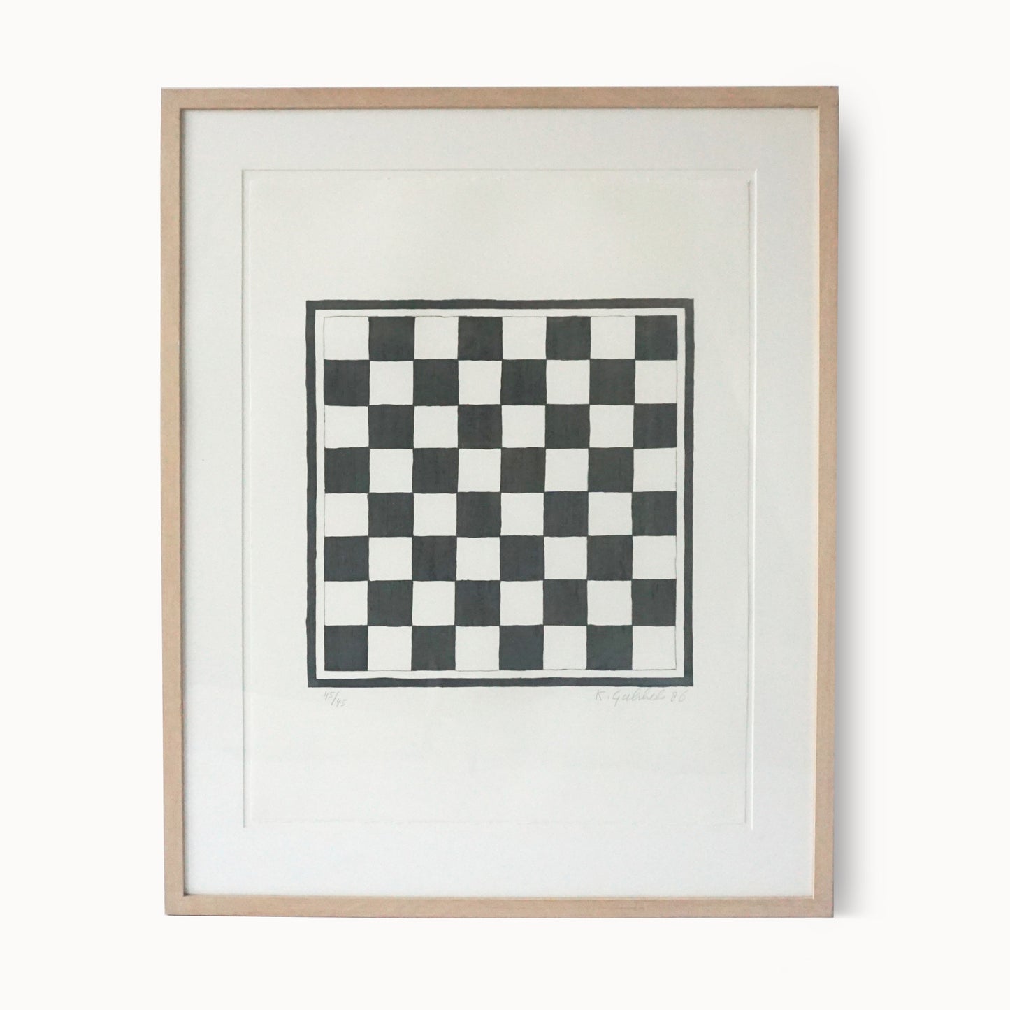 "Chess", lithograph