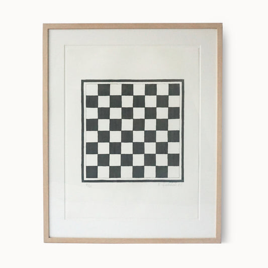 "Chess", lithograph