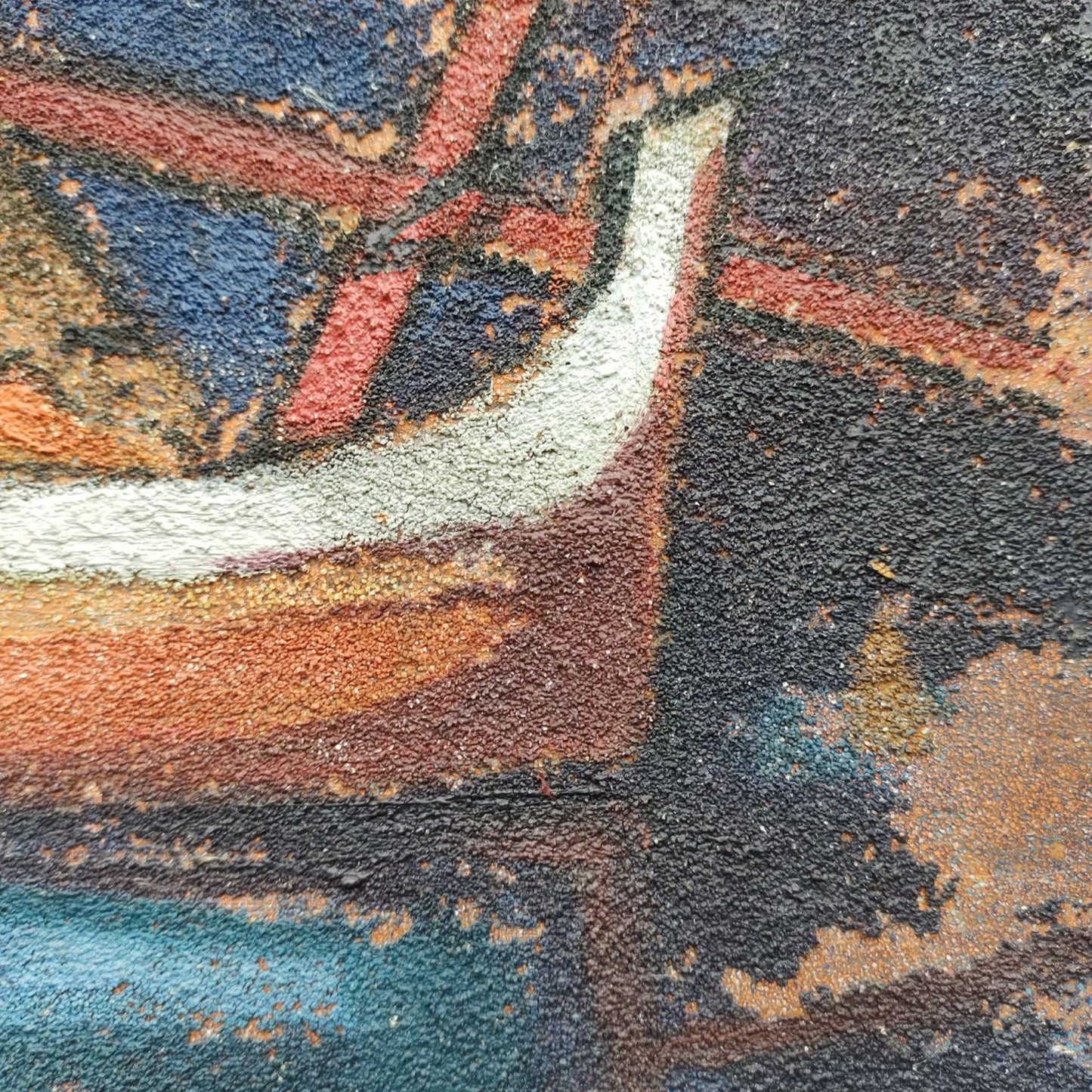 "Fisherman", textured painting