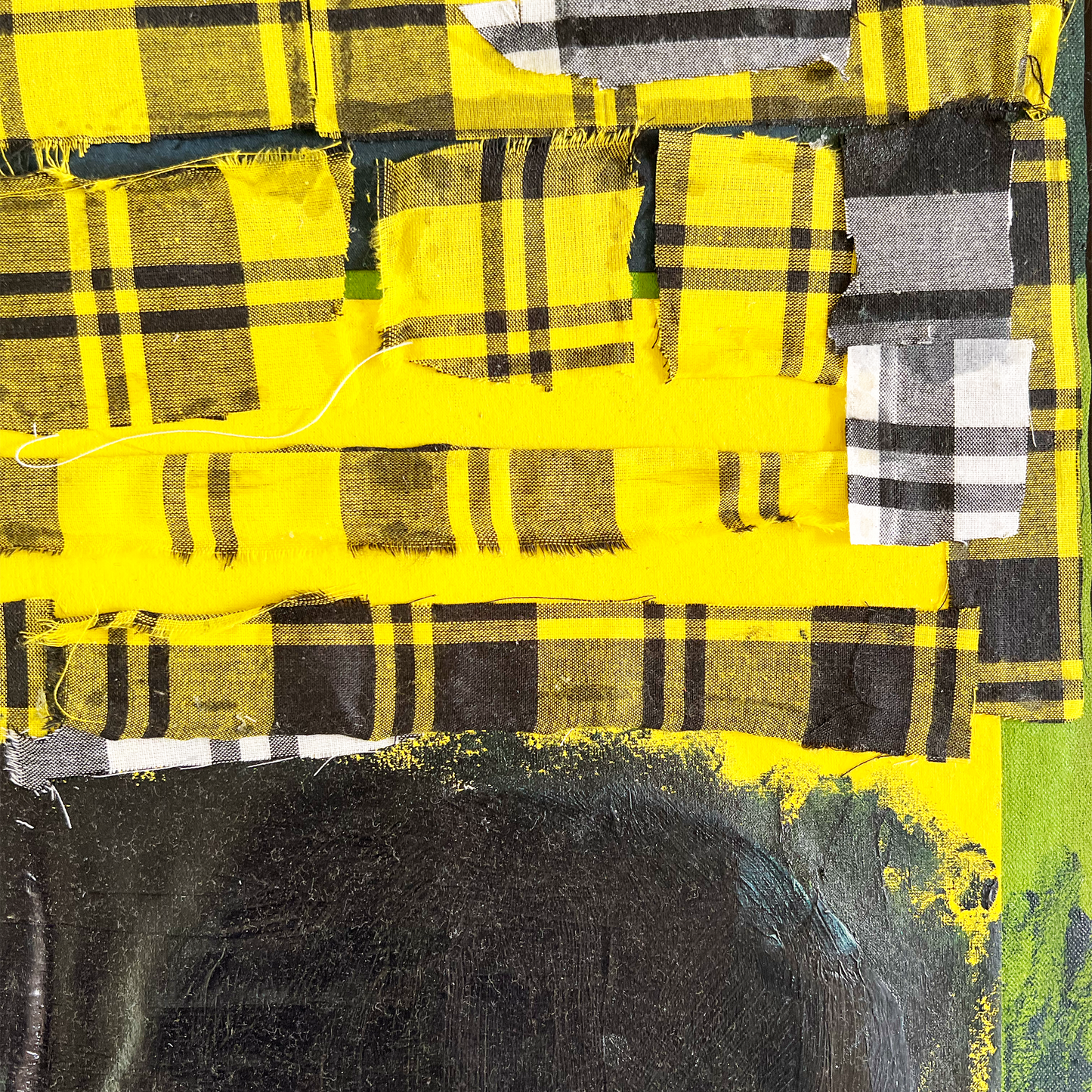 untitled, tartan collage