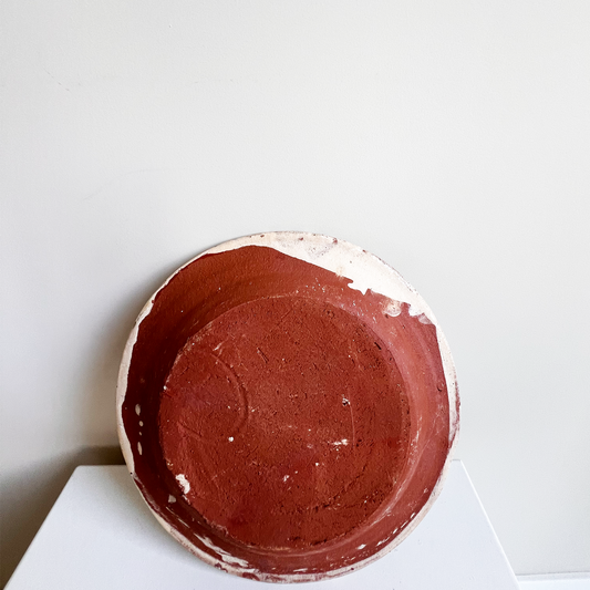 French vintage ceramic plate