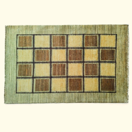 woolen checkered rug