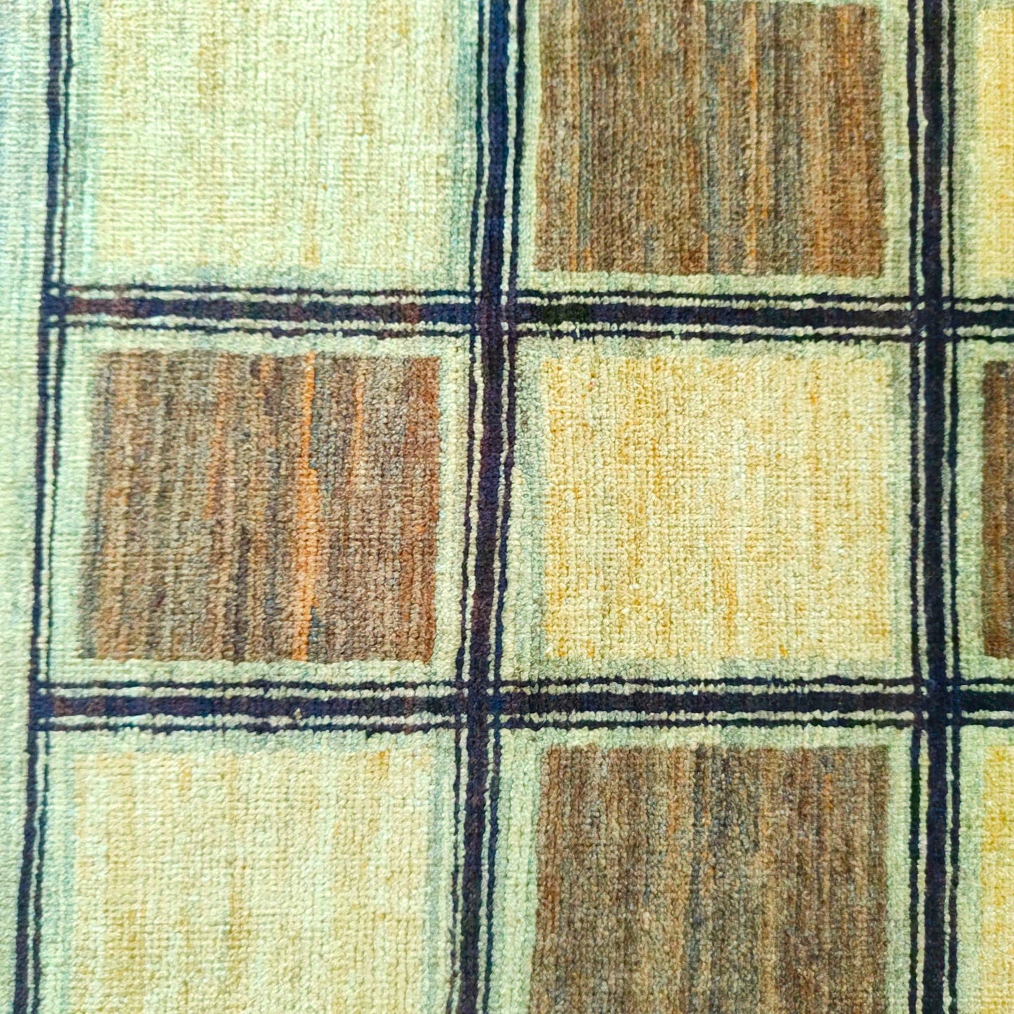 woolen checkered rug